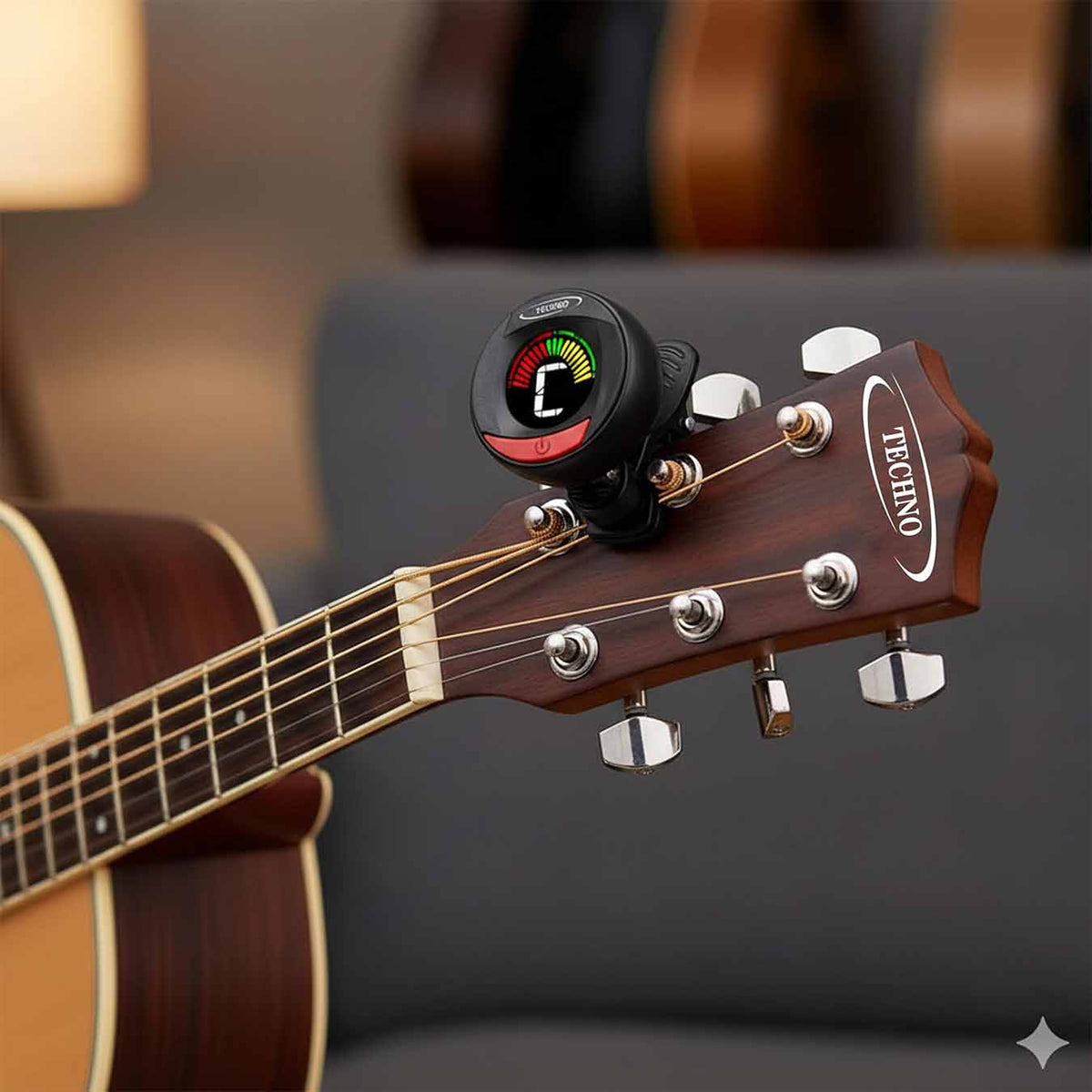 Techno Guitar Tuner digital clip on Suitable for guitar&bass&violin-TGT79