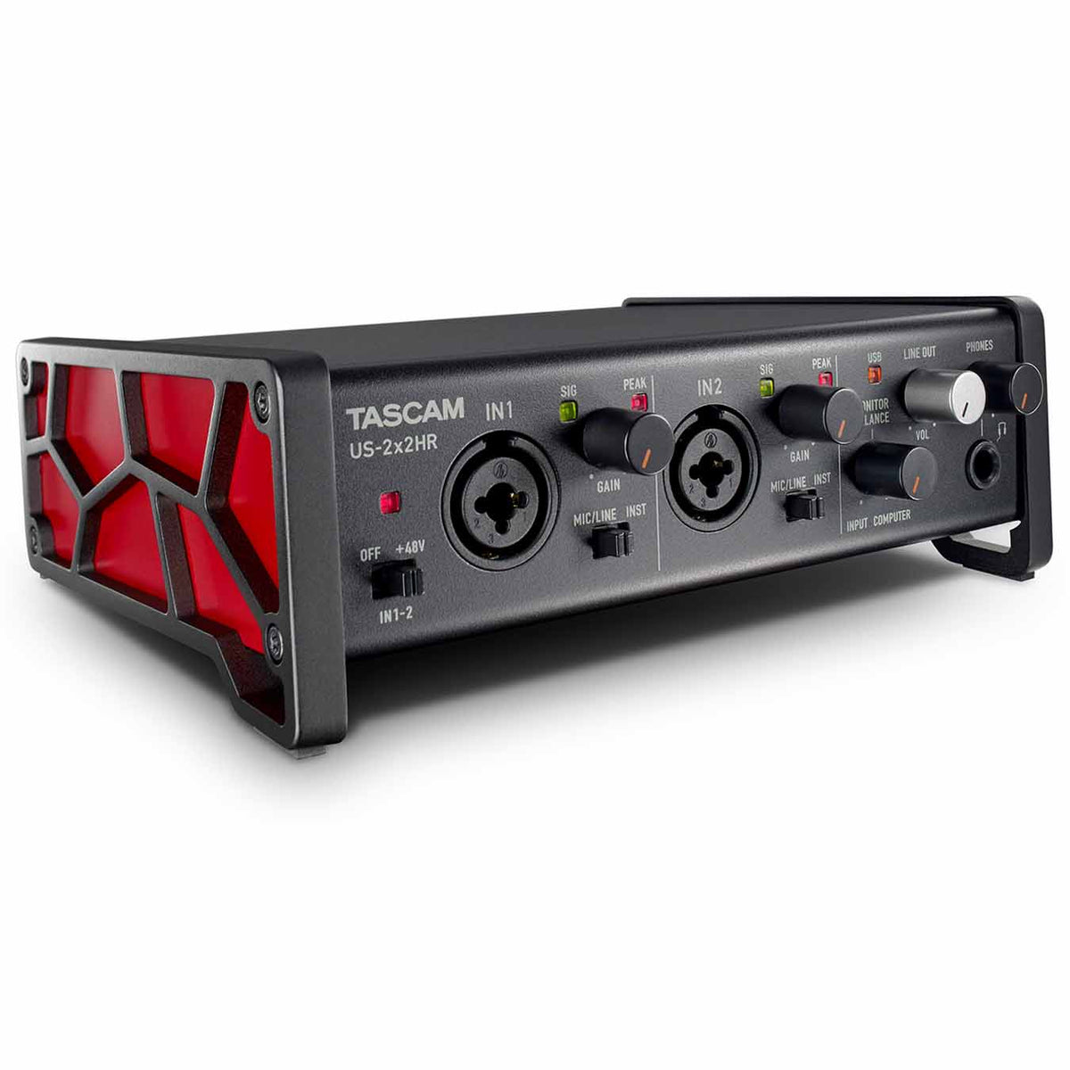 Tascam US-2x2HR 2-IN/2-OUT High Resolution USB Audio/MIDI Interface