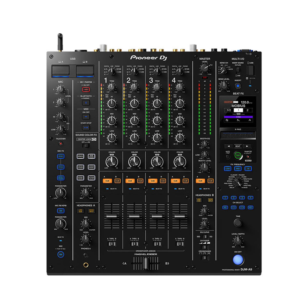 Pioneer DJM-A9 4-channel Professional DJ Mixer - Black