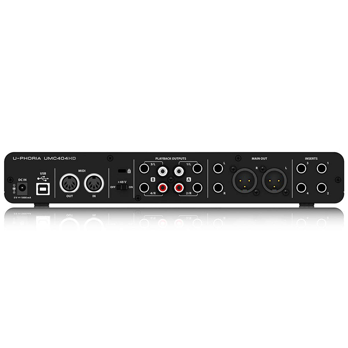 Behringer UMC404HD U-Phoria MIDI Interface with MIDAS Mic Preamplifier