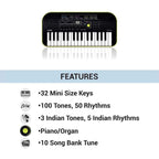 Casio SA-46 Electronic Keyboard with LAD-6 Adapter