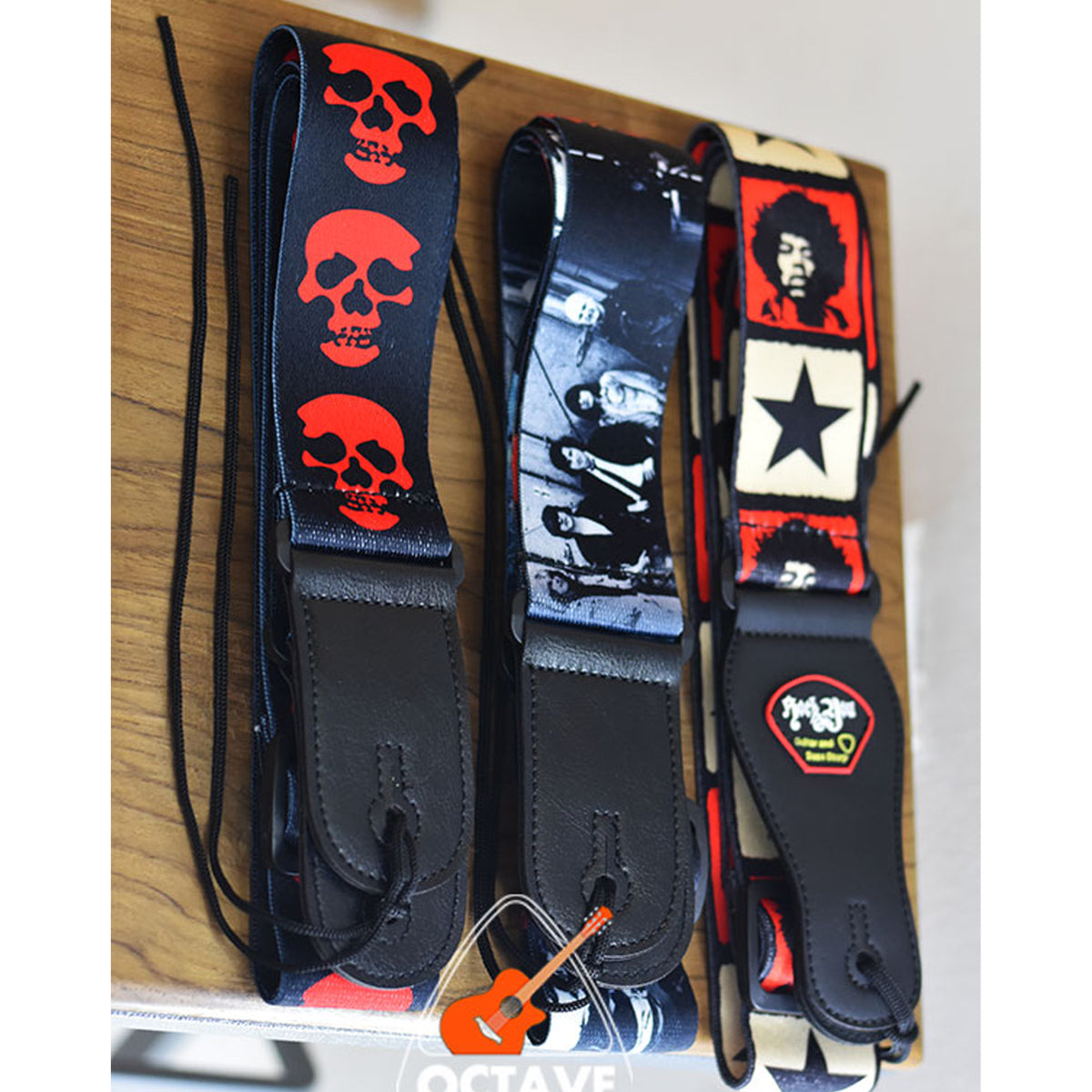 Irin Rockyou woven Guitar Strap for Acoustic Electric & Bass Guitars / heavy metal pattern