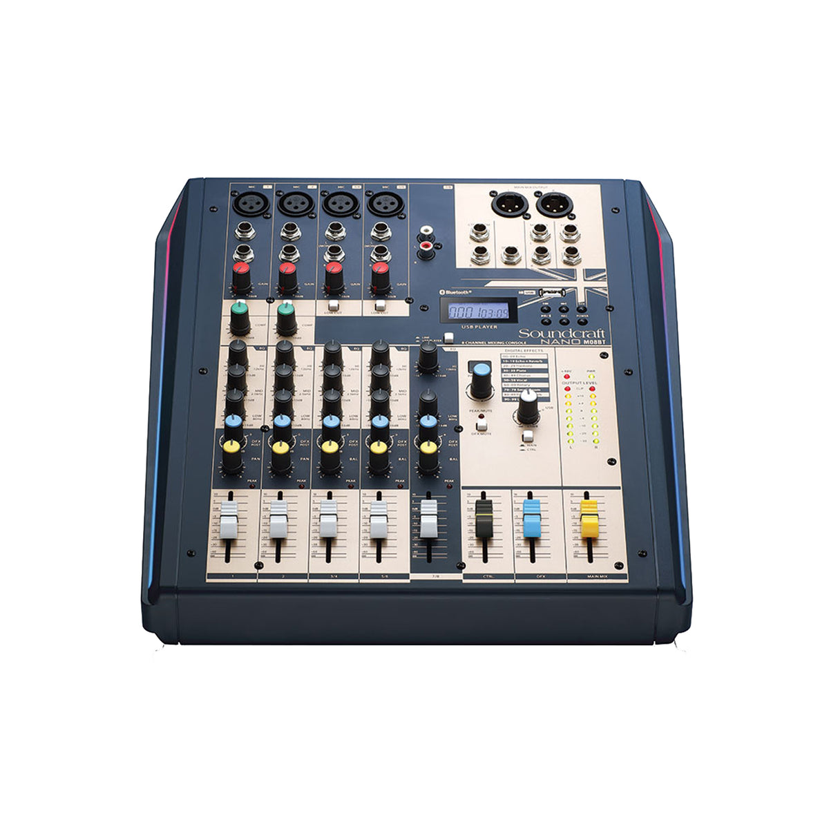 SOUNDCRAFT Nano M08BT 8-channel compact analog mixer supporting Bluetooth