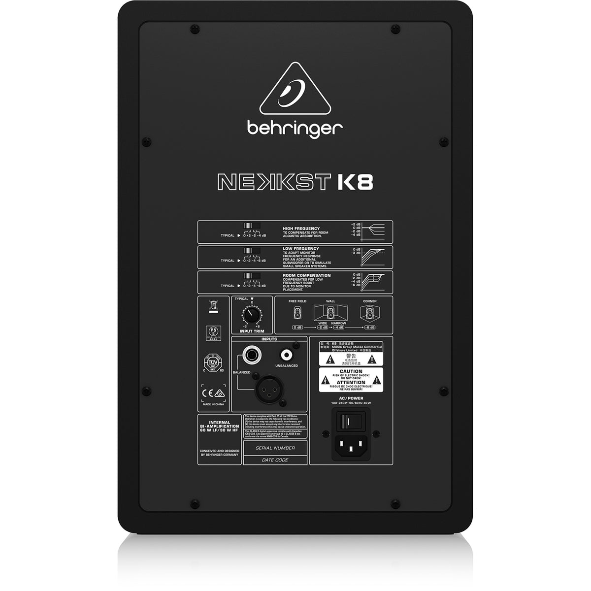 Behringer Nekkst K8 Audiophile Bi-Amped 8