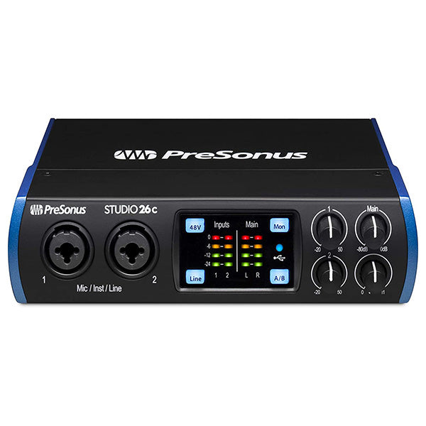 PreSonus Studio 26c 2x4 192 kHz USB-C Audio Interface