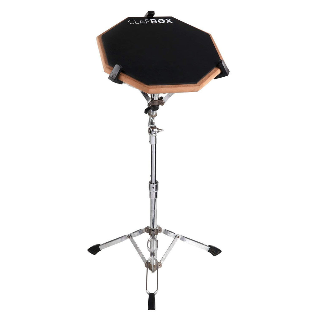 Clapbox CB-PPD Drum Practice Pad - 12 inches, Black (Practice pad only)