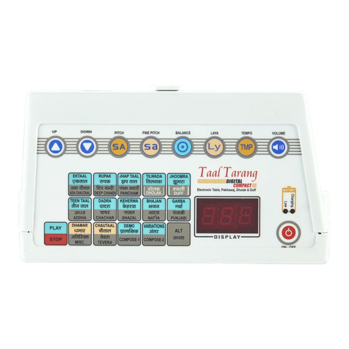 Taal Tarang Digital Compact Electronic Tabla - Pakhawaj- Dholak & Duff