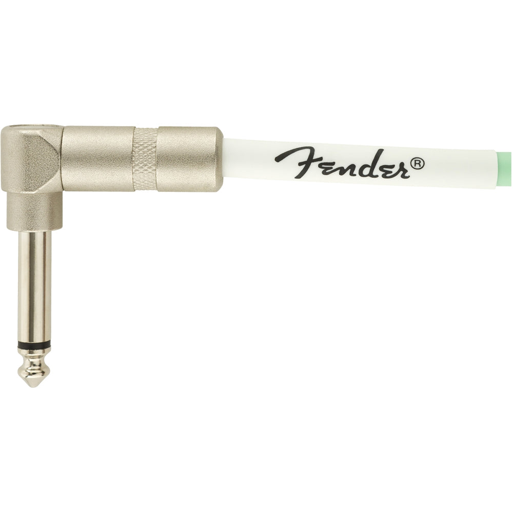 Fender ORIGINAL SERIES COIL INSTRUMENT CABLES- Straight to Angled 30ft- Surf Green