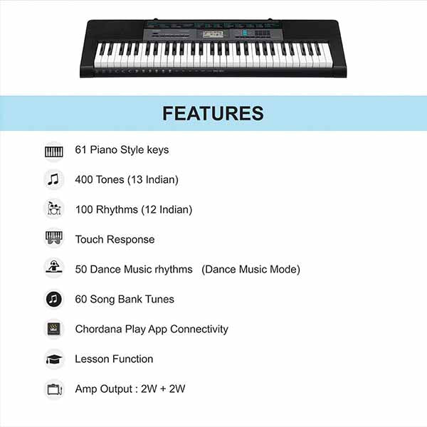 Casio CTK-2550 61-Key Portable Keyboard+LAD6 Adapter
