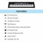Casio CTK-2550 61-Key Portable Keyboard+LAD6 Adapter