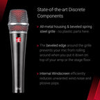 SE Electronics V7X Supercardioid Dynamic Instrument Mic with Integrated Shockmount and Internal Windscreen