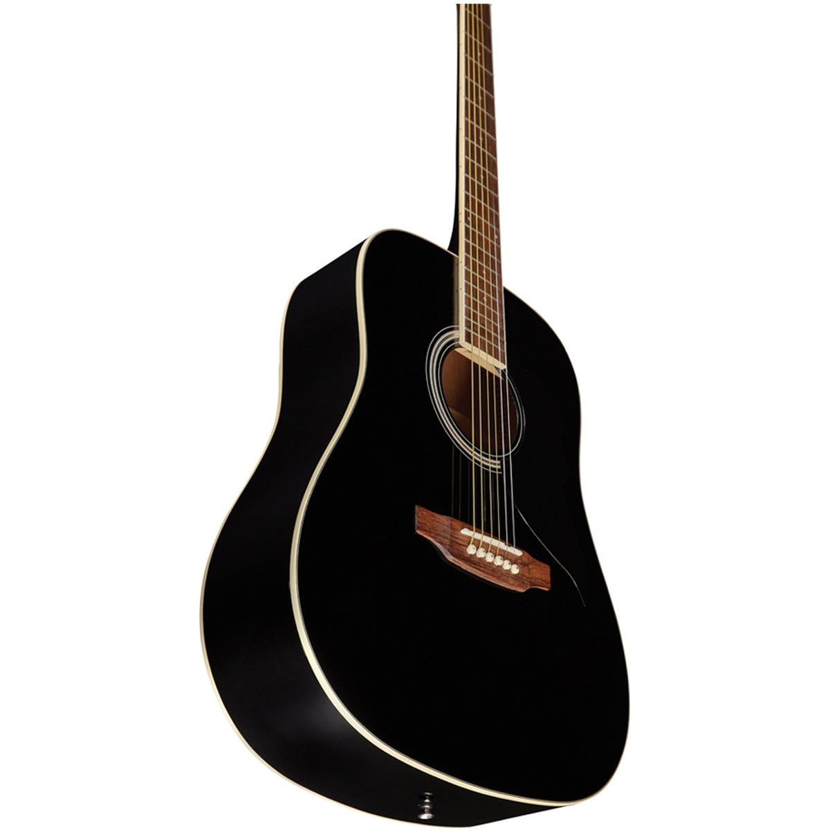 Eko Ranger 6 Dreadnought Acoustic Guitar - Black