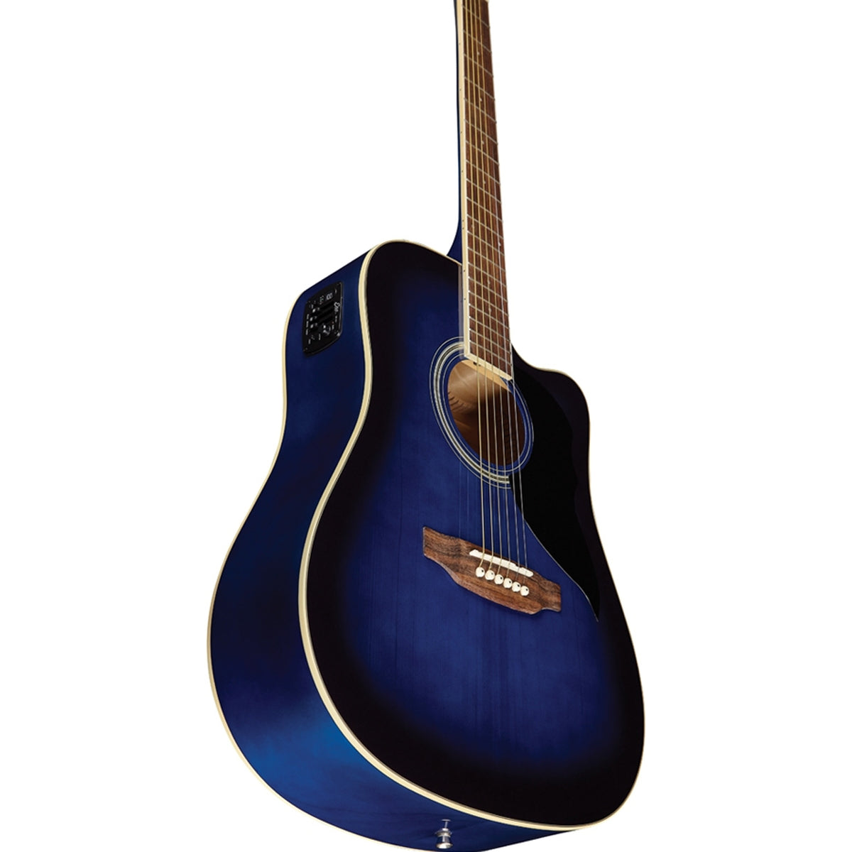 Eko Ranger CW EQ Dreadnought Electro-Acoustic Guitar - Blue Sunburst