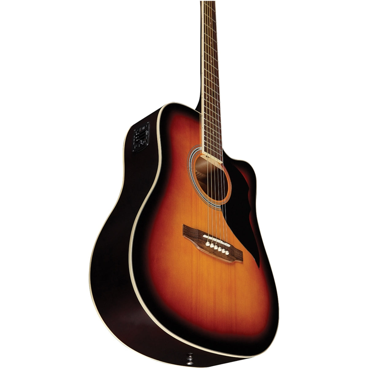 Eko Ranger CW EQ Dreadnought Electro-Acoustic Guitar - Brown Sunburst