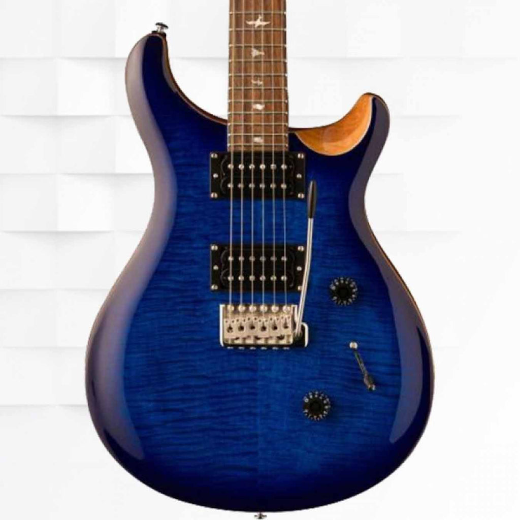 PRS SE CUSTOM 24 ELECTRIC GUITAR CU44FE WITH GIG BAG - FADED BLUE BURST