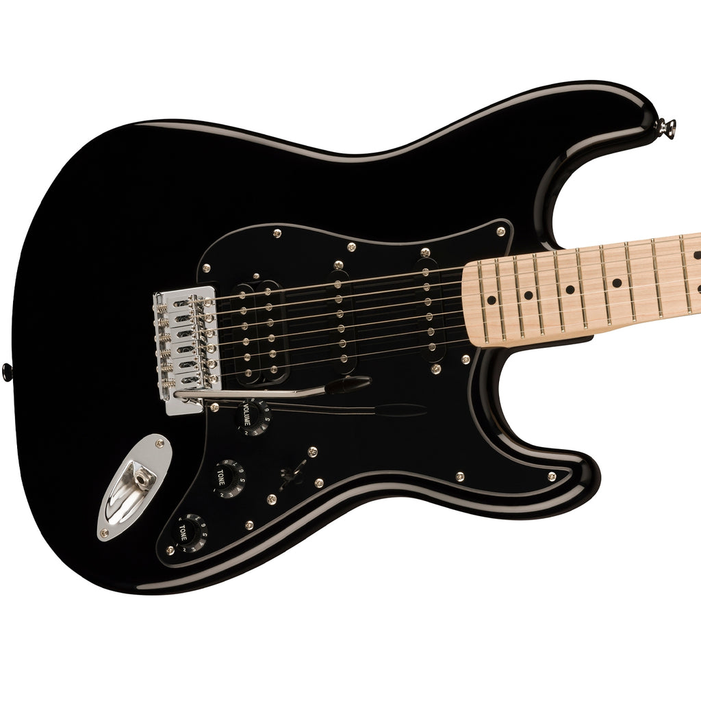 Fender SQUIER SONIC™ STRATOCASTER® HSS Electric Guitar - Black (0373203506) with gigbag