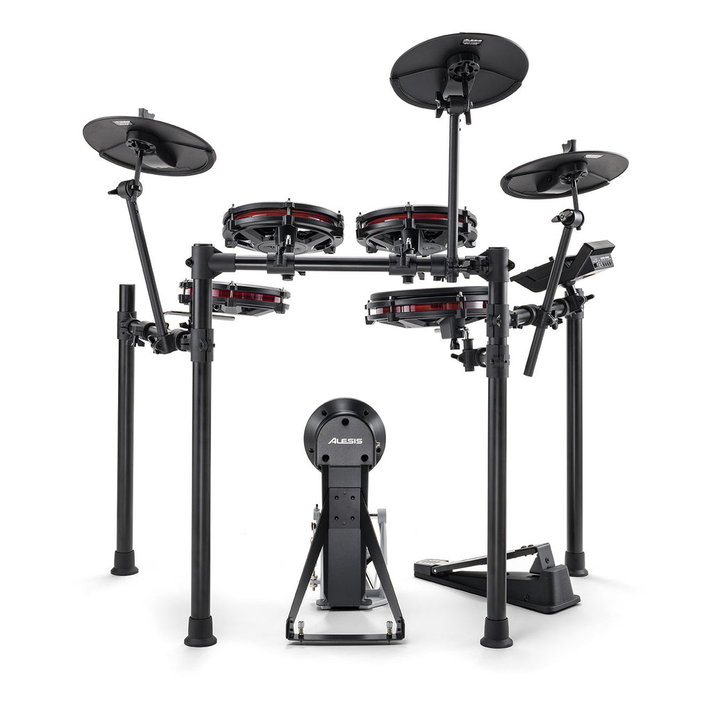 Alesis NITRO MAX KIT Eight Piece Electronic Drum Kit with Mesh Heads and Bluetooth