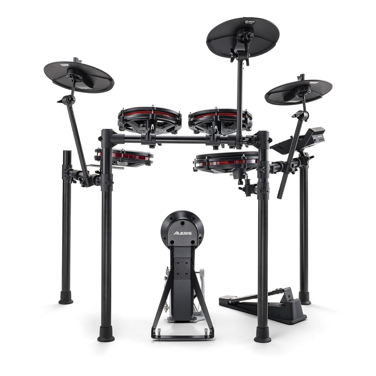 Alesis NITRO MAX KIT Eight Piece Electronic Drum Kit with Mesh Heads and Bluetooth