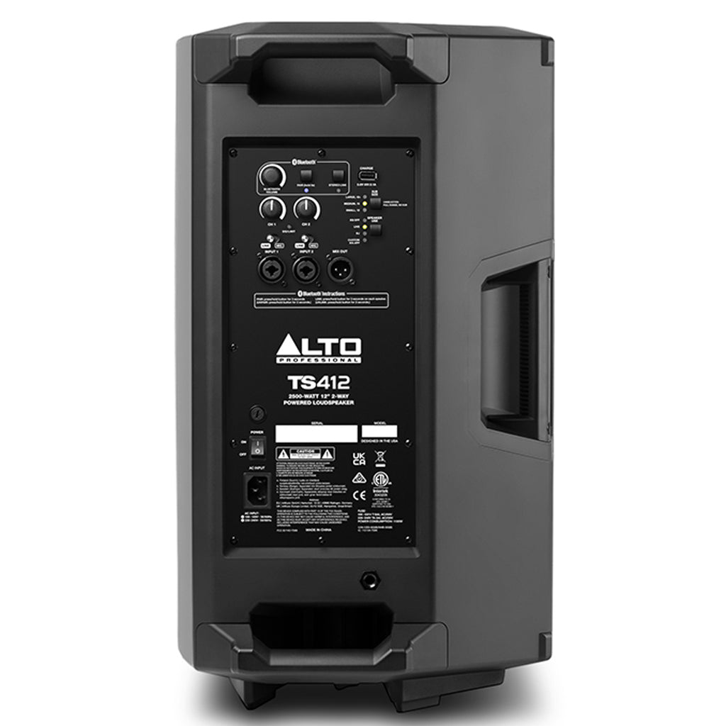 Alto Professional TS412 2500-WATT 12-INCH 2-WAY POWERED LOUDSPEAKER WITH BLUETOOTH®/DSP & APP CONTROL