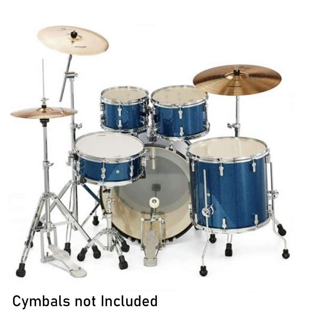 Sonor AQX Stage 5pc Drumkit with Hardware - Blue Ocean Sparkle