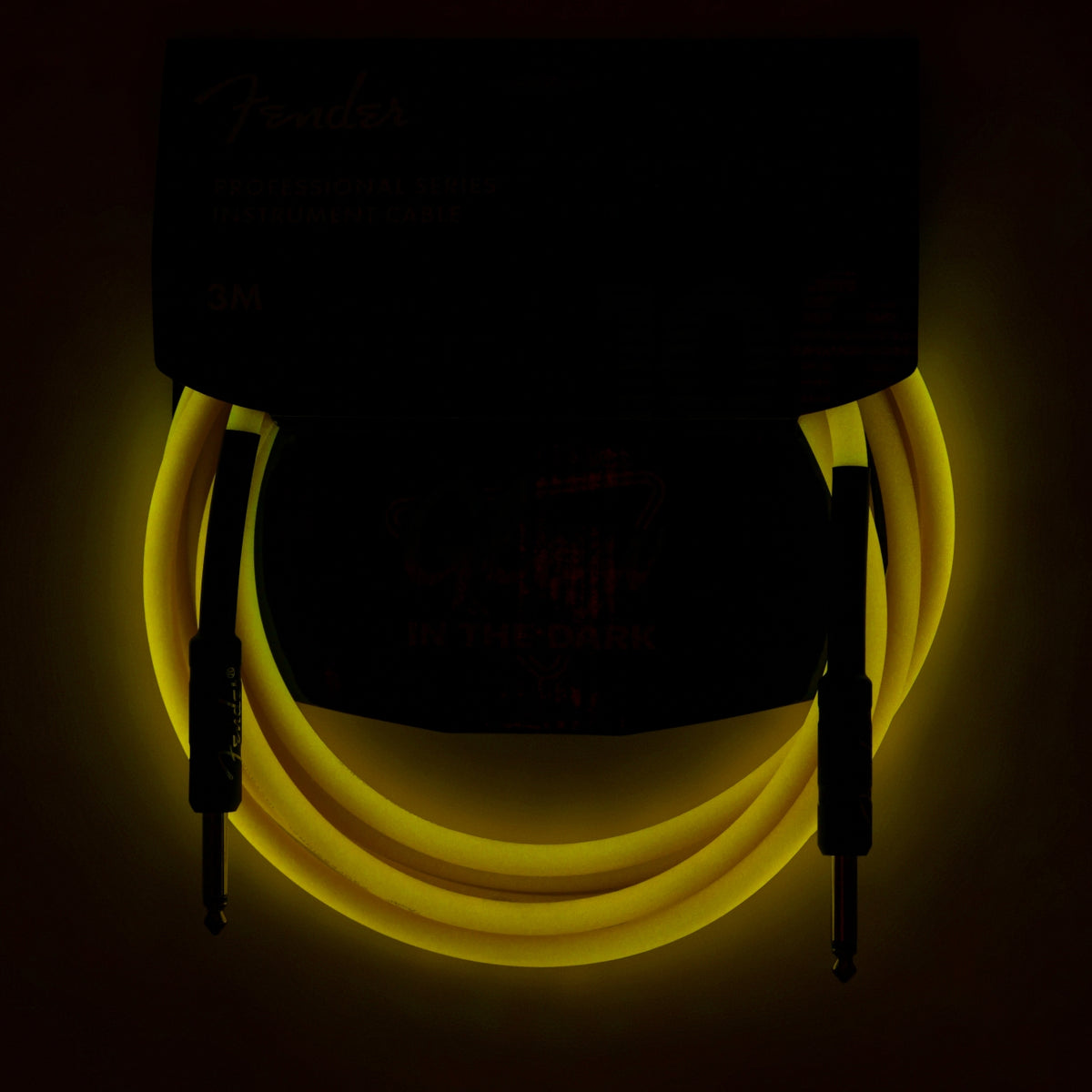 Fender PROFESSIONAL SERIES GLOW IN THE DARK CABLES - 3m - Orange