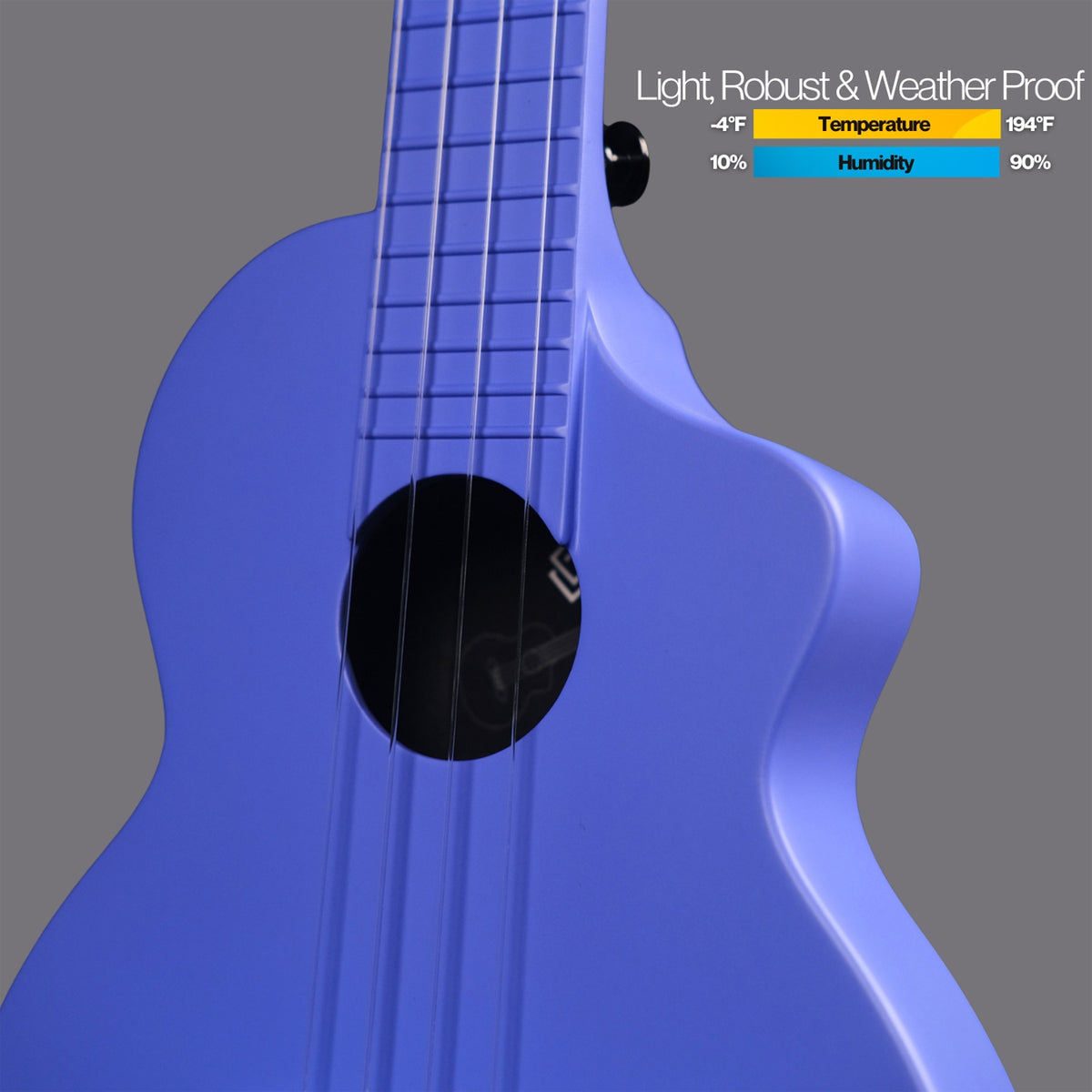 Strydom Concert BM-9C (STC1) Carbon Fiber Travel Ukulele- Dark Blue