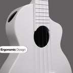 Strydom Concert BM-9C Carbon Fiber Travel Ukulele- Snow