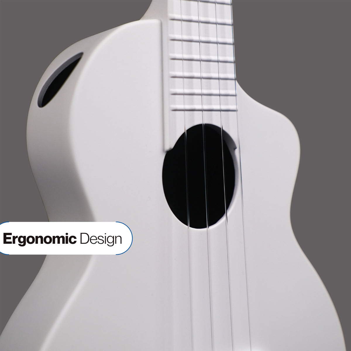 Strydom Concert BM-9C Carbon Fiber Travel Ukulele- Snow