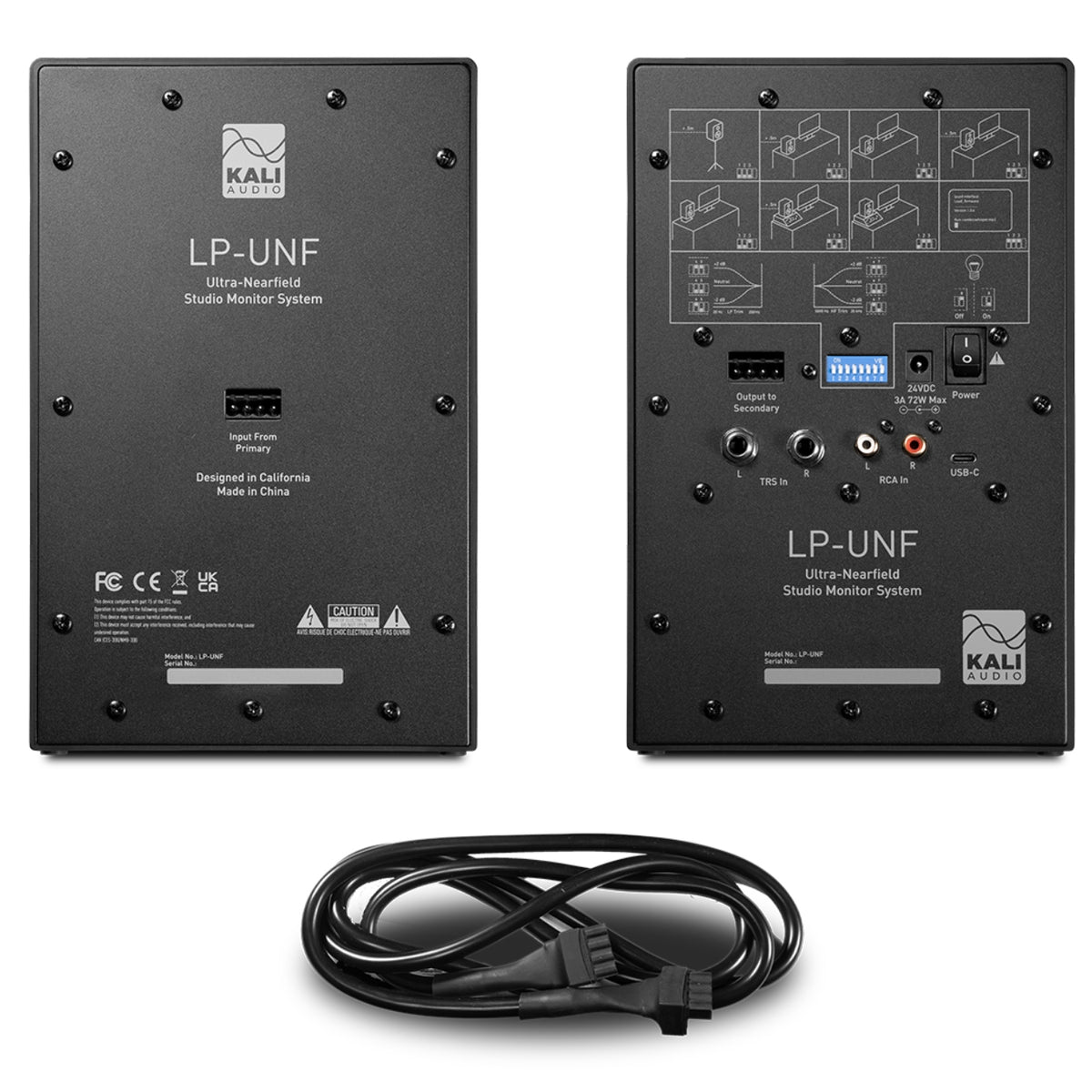 Kali Audio LP-UNF Ultra-Nearfield Studio Monitors - Pair