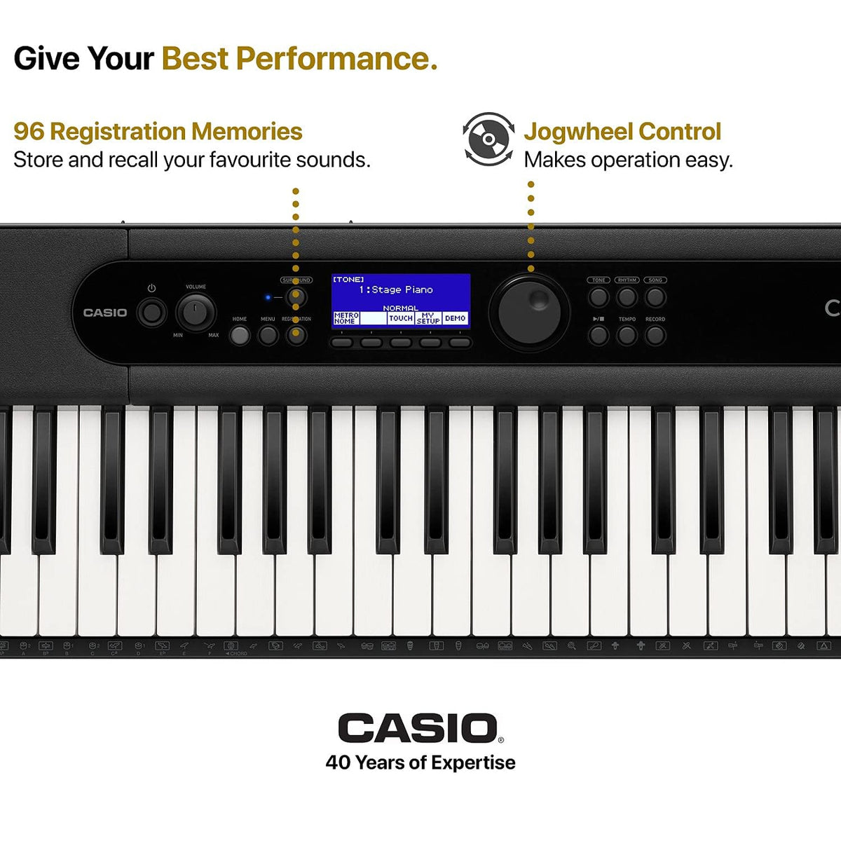 Casio CTS-400 Casiotone 61-Keys Advanced Portable Keyboard