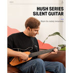 Donner HUSH-I Headless Silent Guitar - Natural