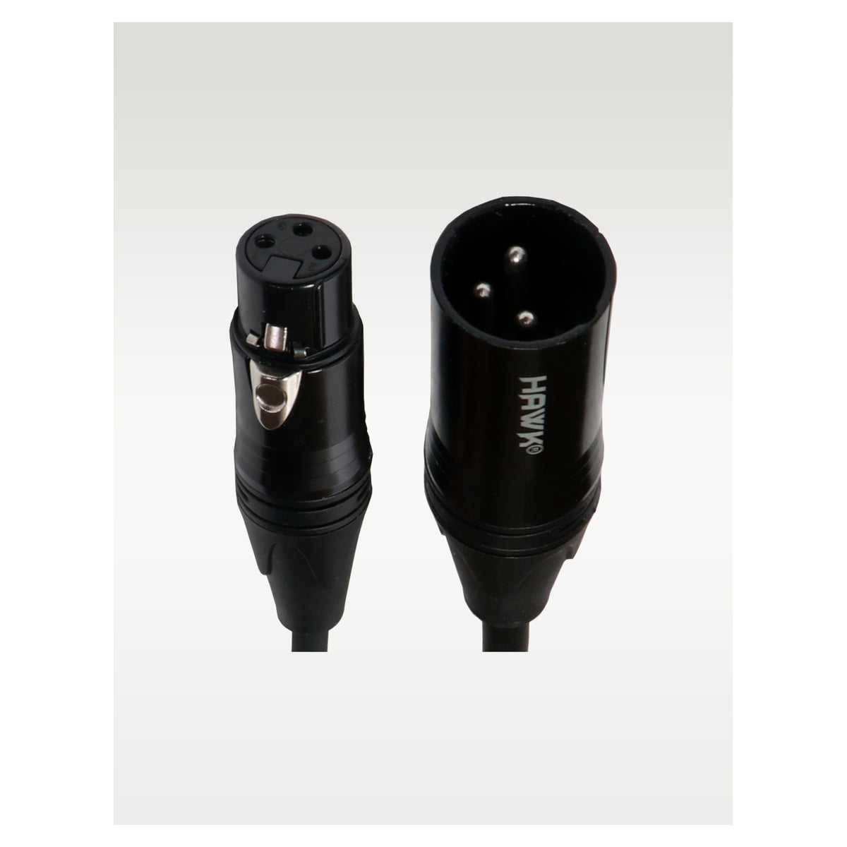Hawk SXFG-016 Gold Series XLR Male to XLR Female With Cable Tie – 5 Meter BLACK