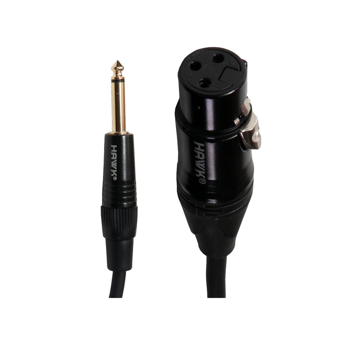 Hawk SXFP-016 Gold Series TS Male to XLR Female Cable – 5 Meter BLACK