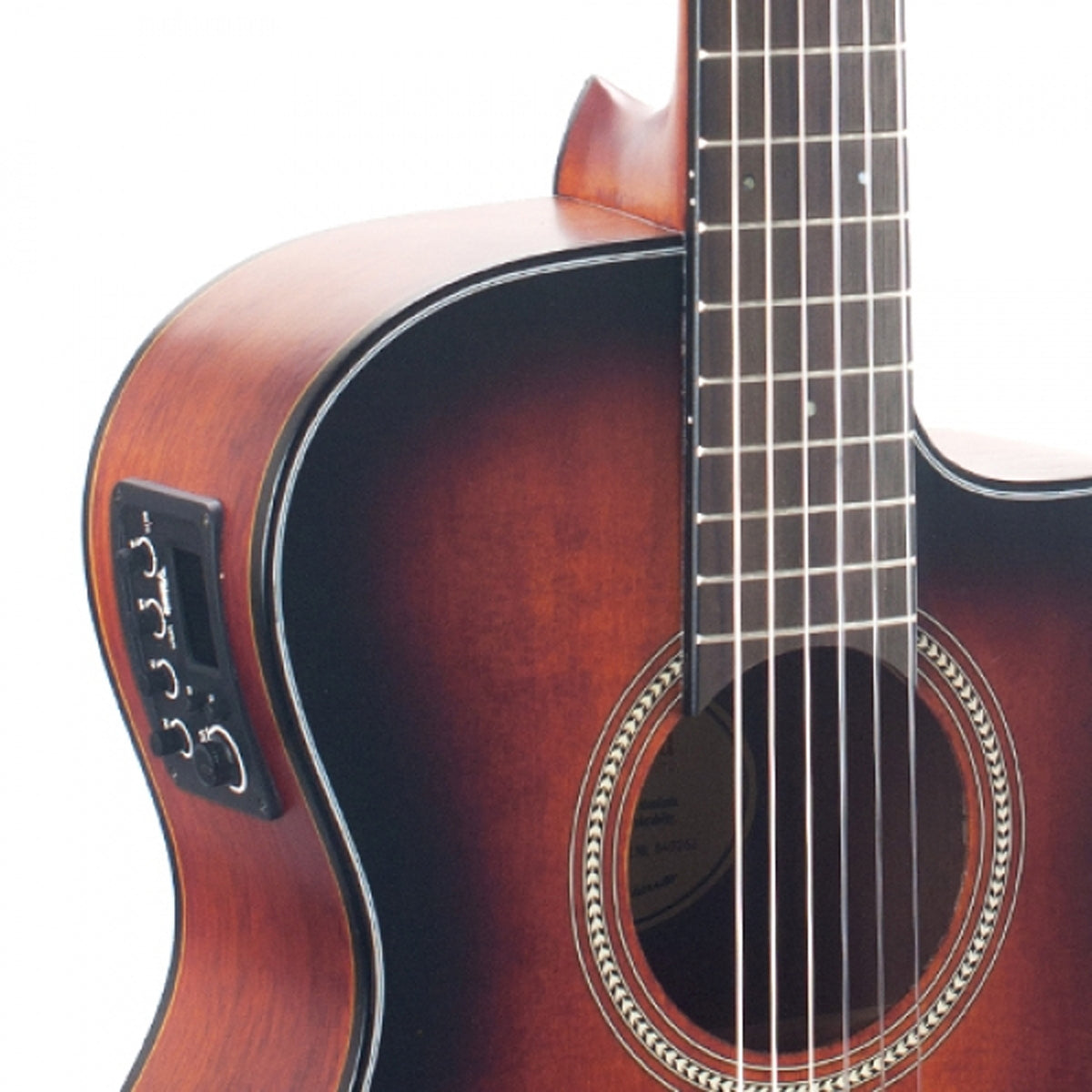 Valencia VA434CE 4/4 Size Auditorium Classical Guitar Sunburst