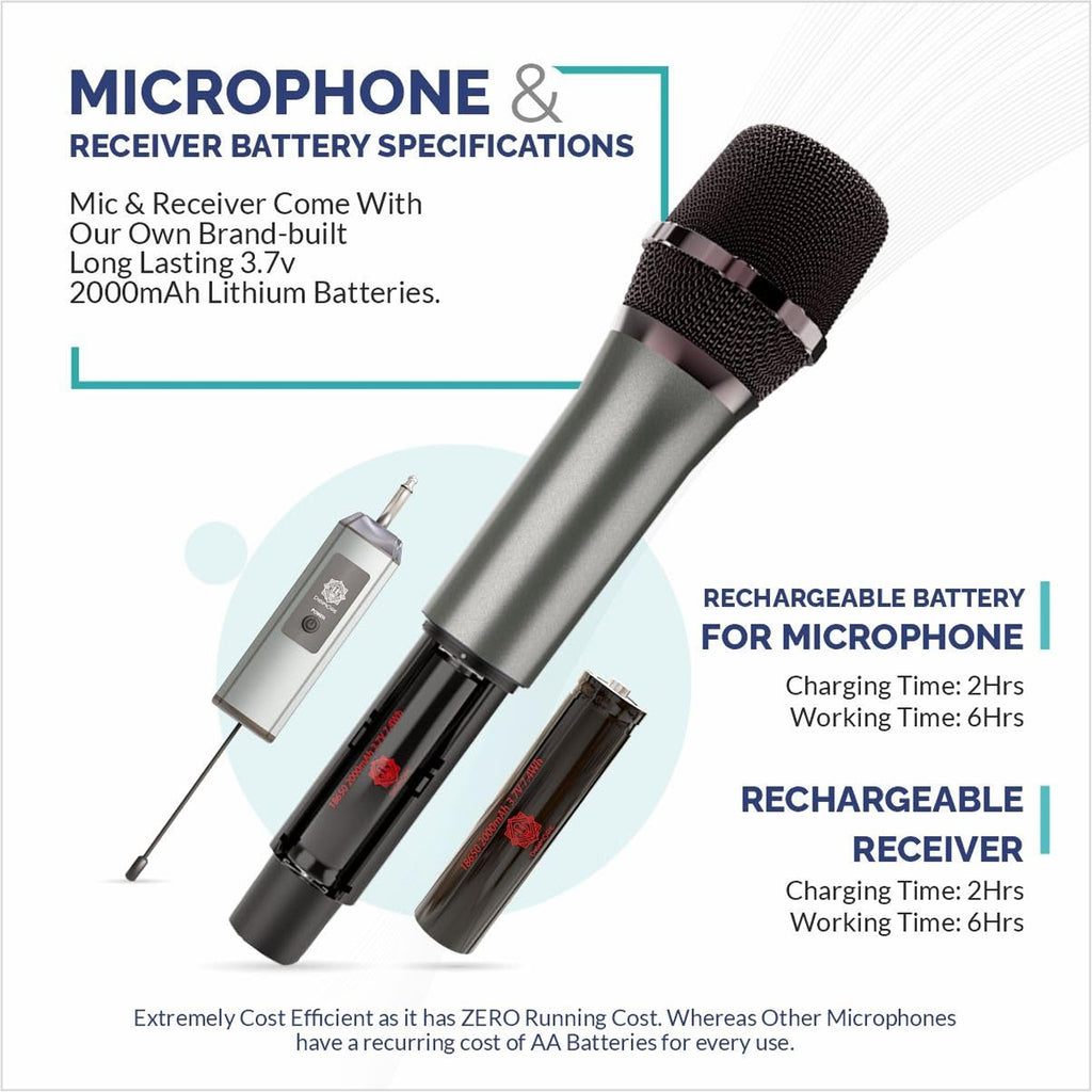 DIGIMORE D-340 Dynamic Handheld Single Wireless Microphone Set