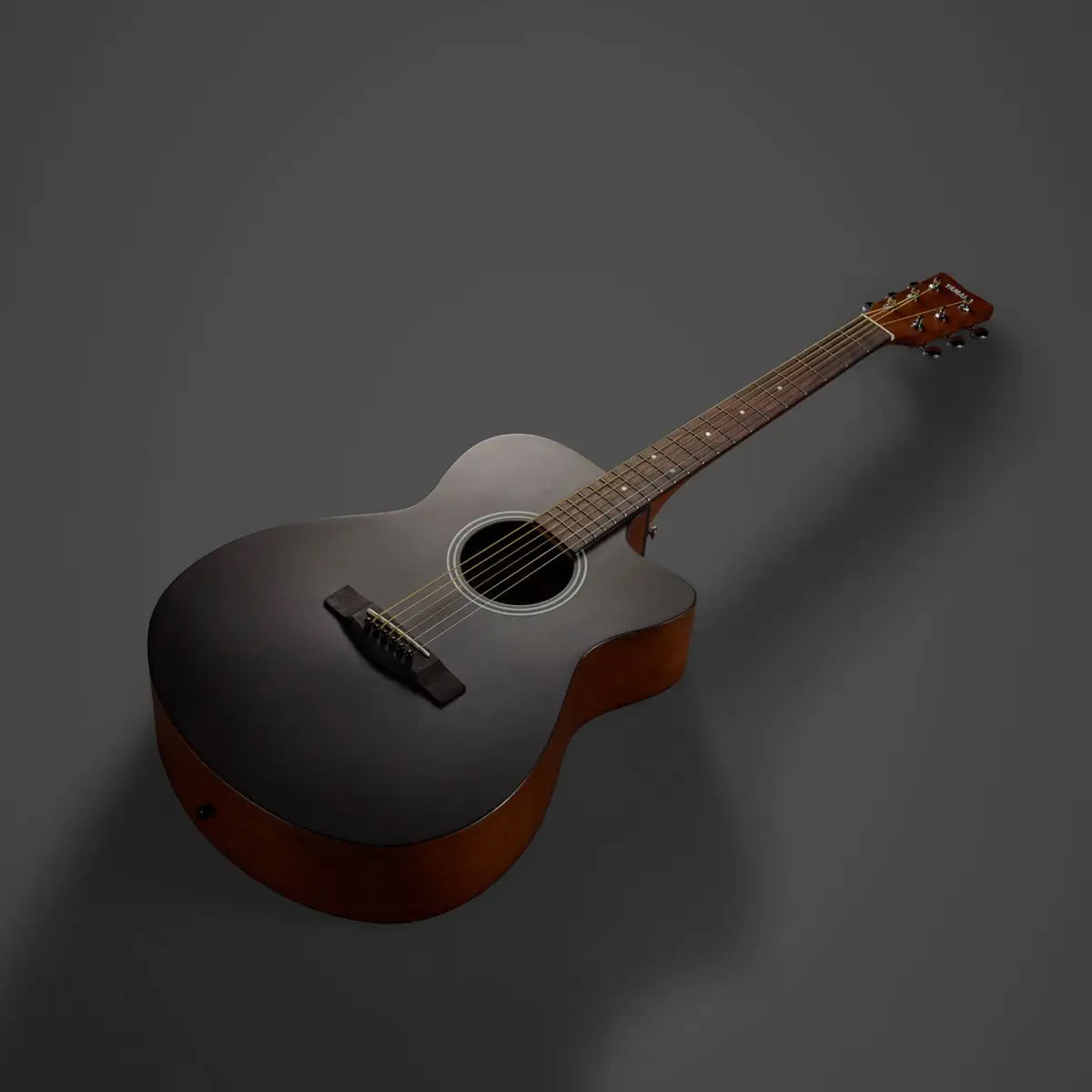 Yamaha FS400C Concert Cutaway Body Acoustic Guitar - Smoky Black
