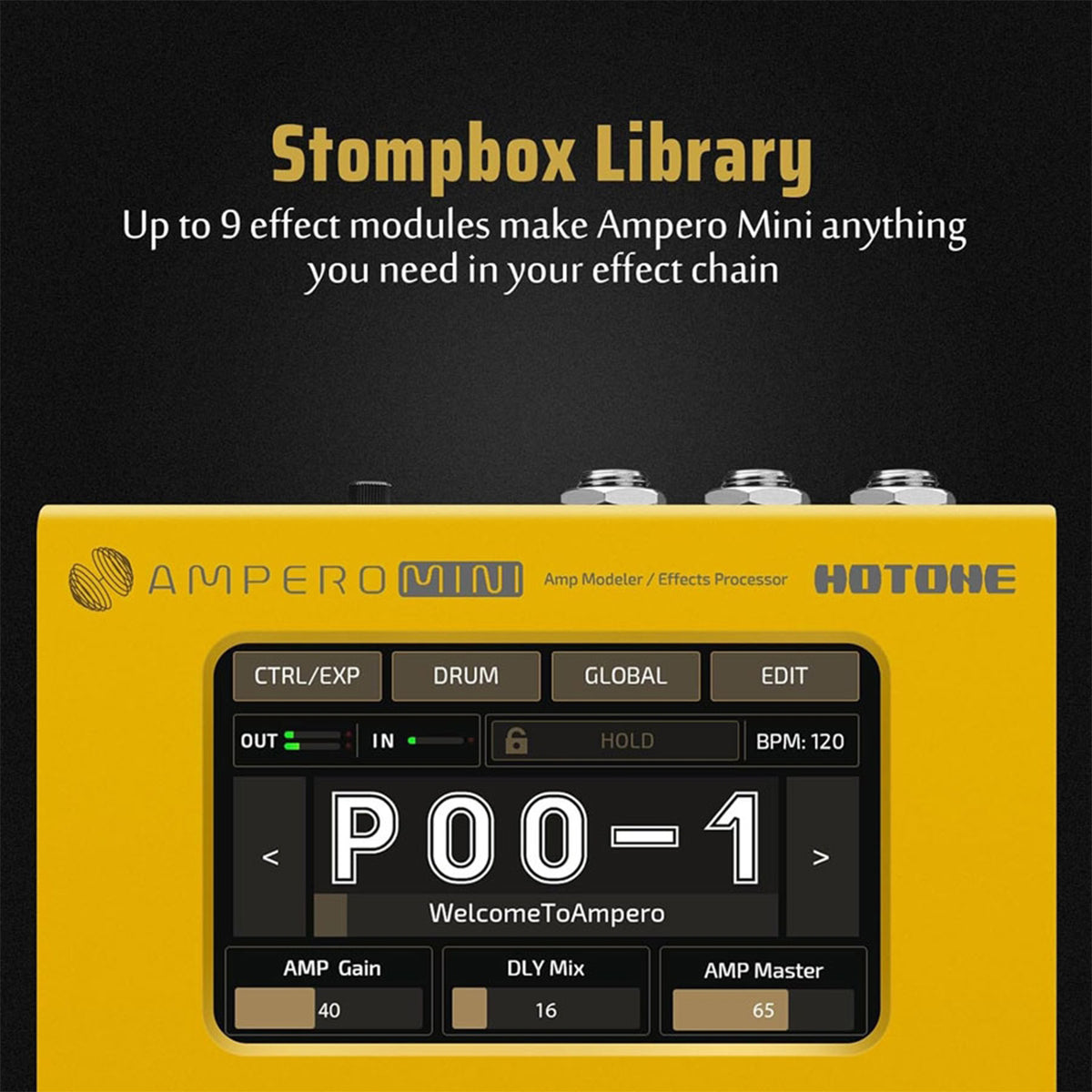 Hotone Ampero MINI AMP Modeler/Effects Processor MP50 MG