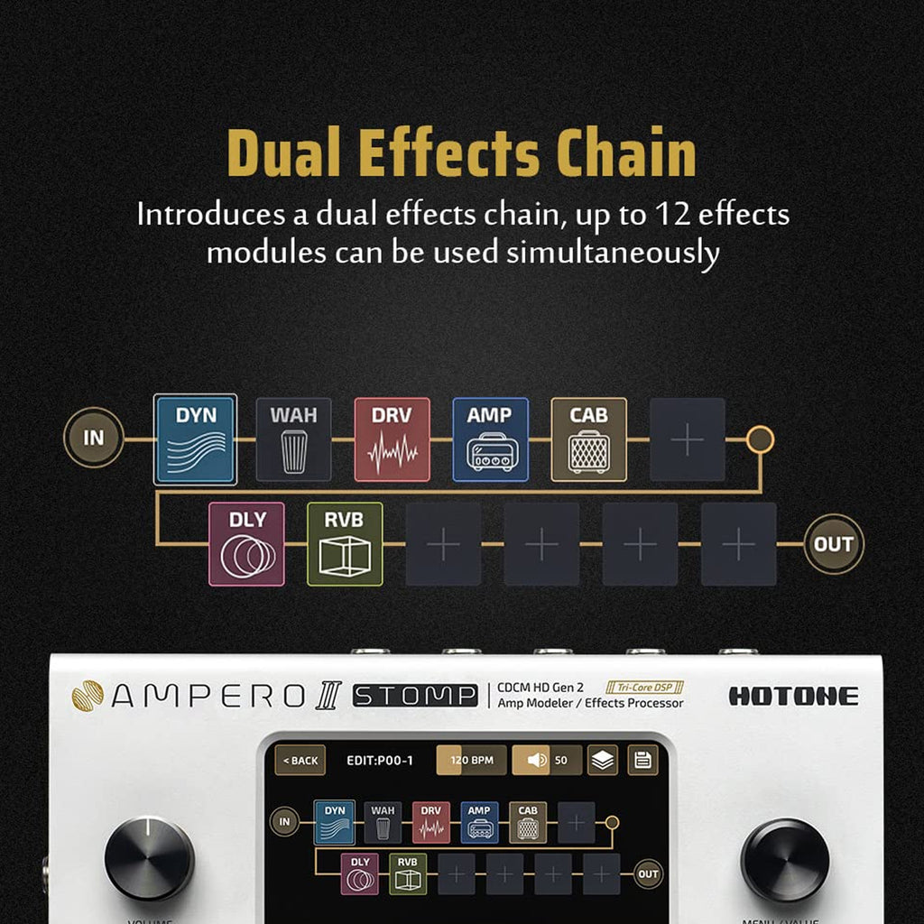 Hotone Ampero II Stomp Amp Modeler MP300