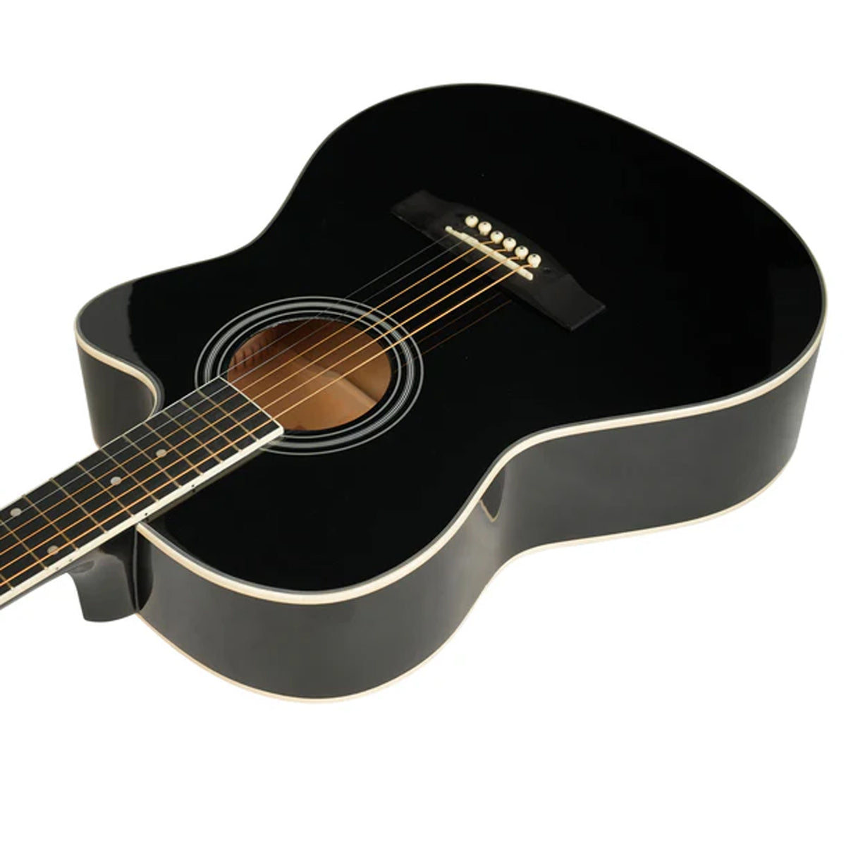 Havana HAC-39 Cutaway Acoustic Guitar - Black