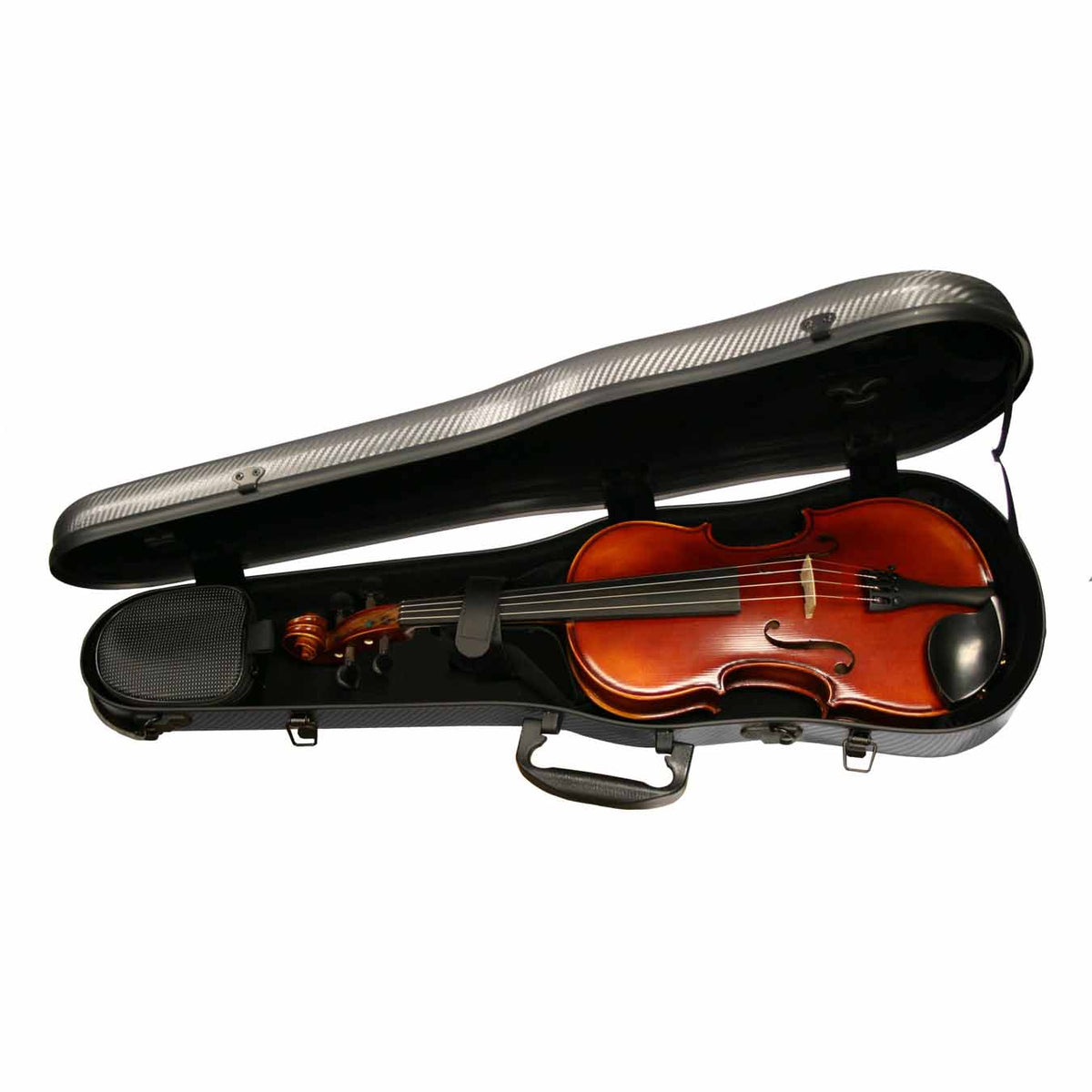GEWA Pure Violin Case Polycarbonate 1.8 Shaped Black - PS350085