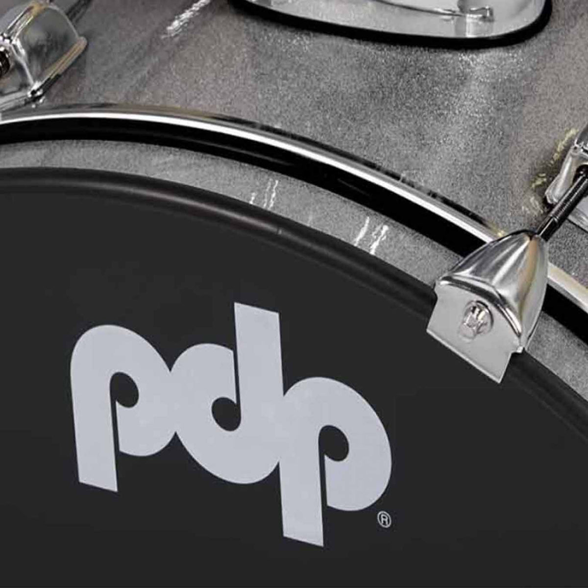 PDP PDCE2215KTSS Center Stage 5-Pieces Acoustic Drum Kit - Silver Sparkle