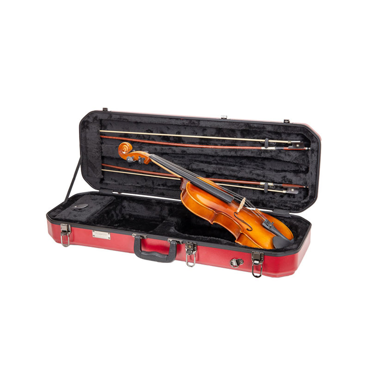 Crossrock Oblong 4/4 Violin Hard Case in Red - CRA860VFRD