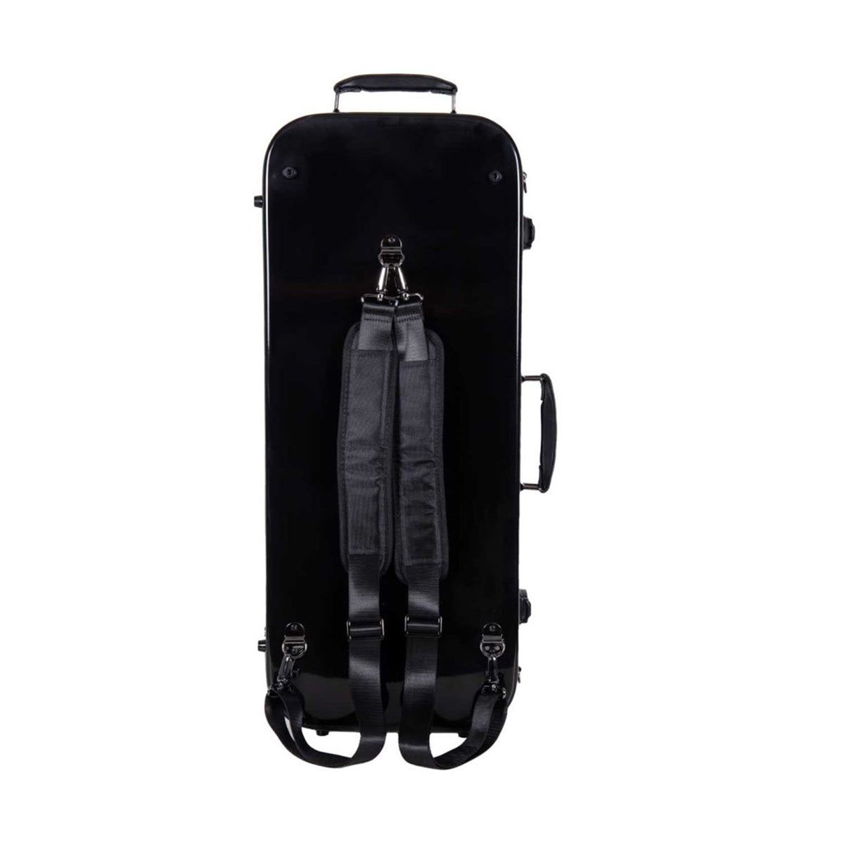 Crossrock Deluxe Fiberglass Double Violin Case - CRF2020DVBK