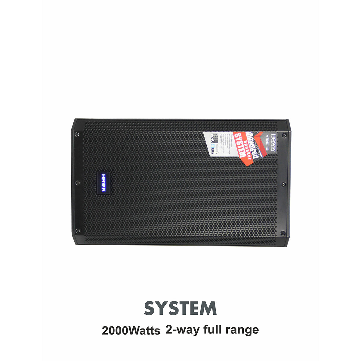Hawk VIBE 12 2000 Watts 12 inches Active Speaker with Bluetooth and DSP