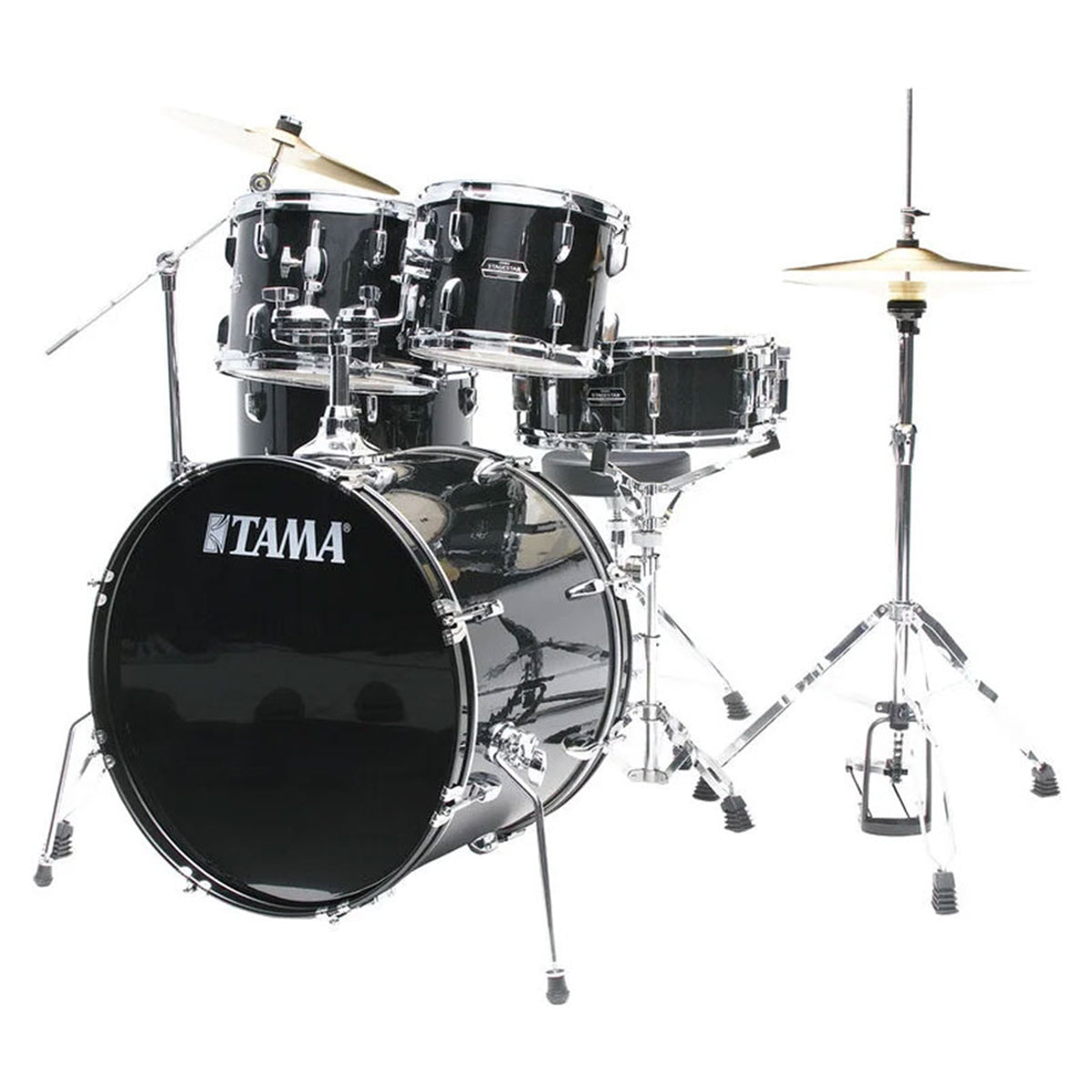 Tama Stagestar ST52H5C SCP 5-Piece Acoustic Drum Kit - Black Night Sparkle