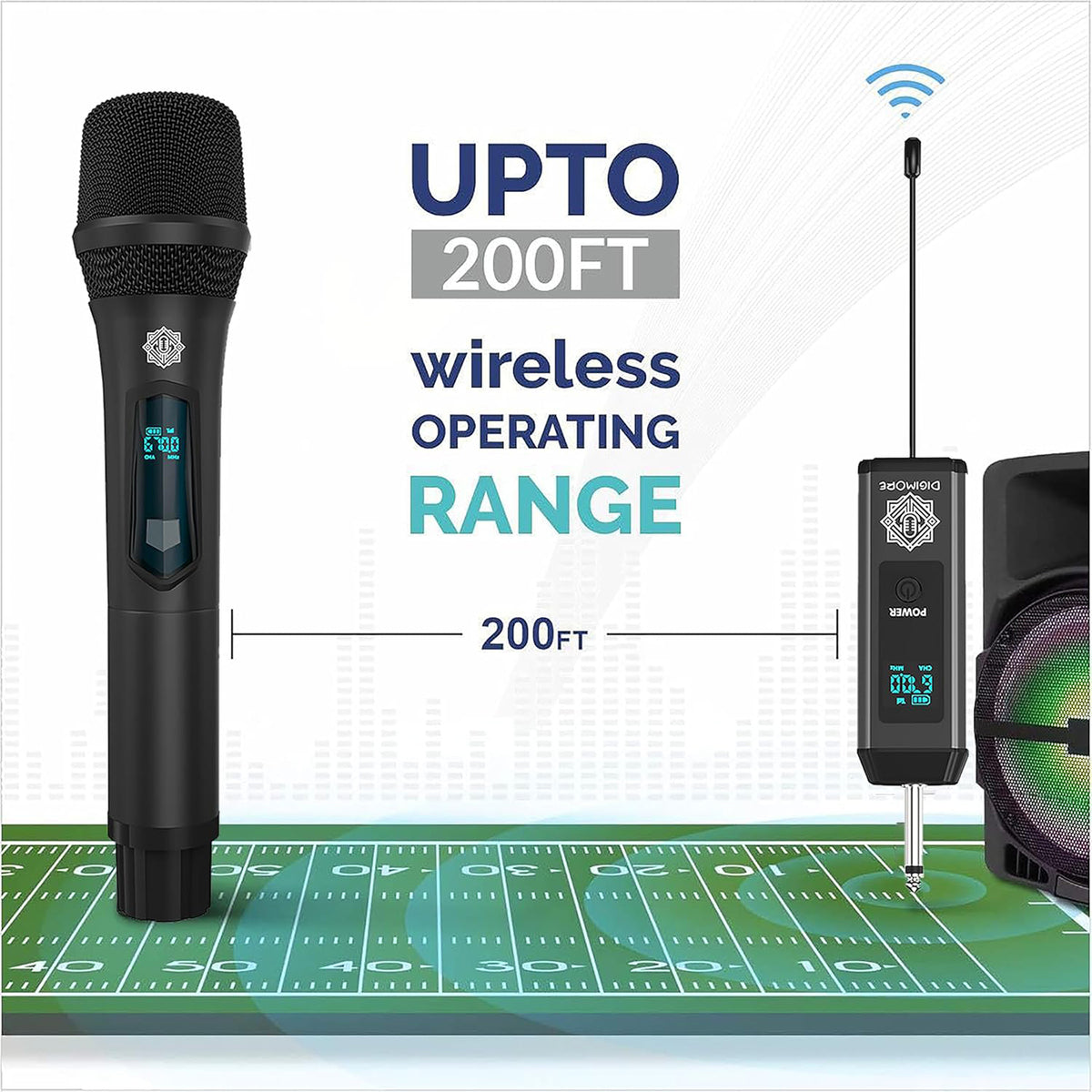 DIGIMORE UHF Dual Wireless Microphone D-350 Pro