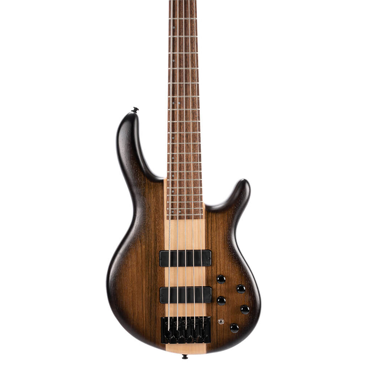 Cort C5 Plus OVMH 5 String Active Bass Guitar - Antique Brown Burst