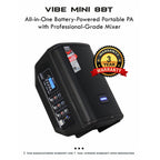 Hawk VIBE MINI 8BT 1800 Watts Battery Powered Portable Speaker
