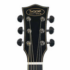 SQOE S340 FG/CS Solid top Acoustic guitar - Trans Black