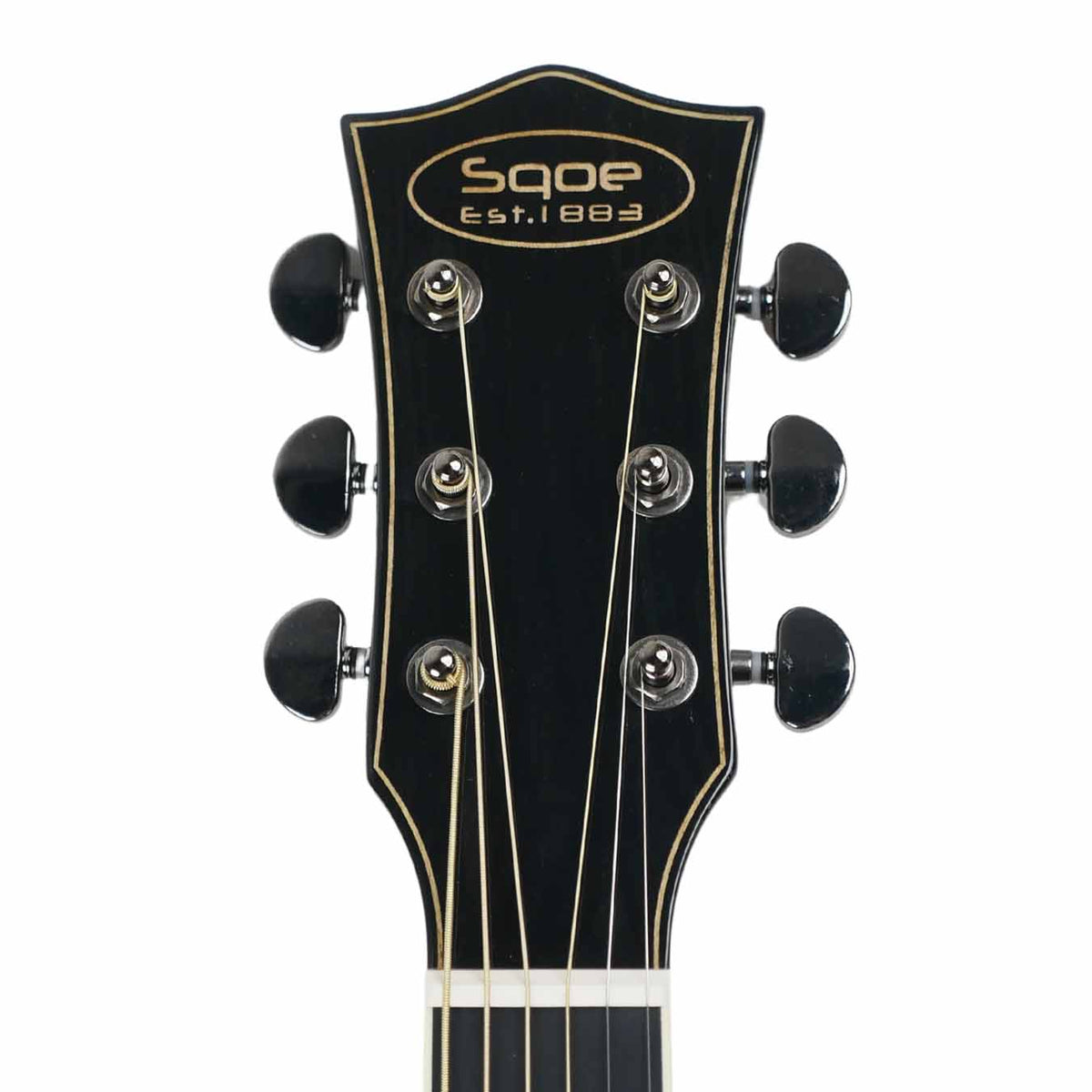 SQOE S340 FG/CS Solid top Acoustic guitar - Trans Black